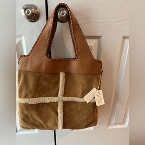 COPY - UGG  NEW Chestnut Suede & Leather Large Tote
